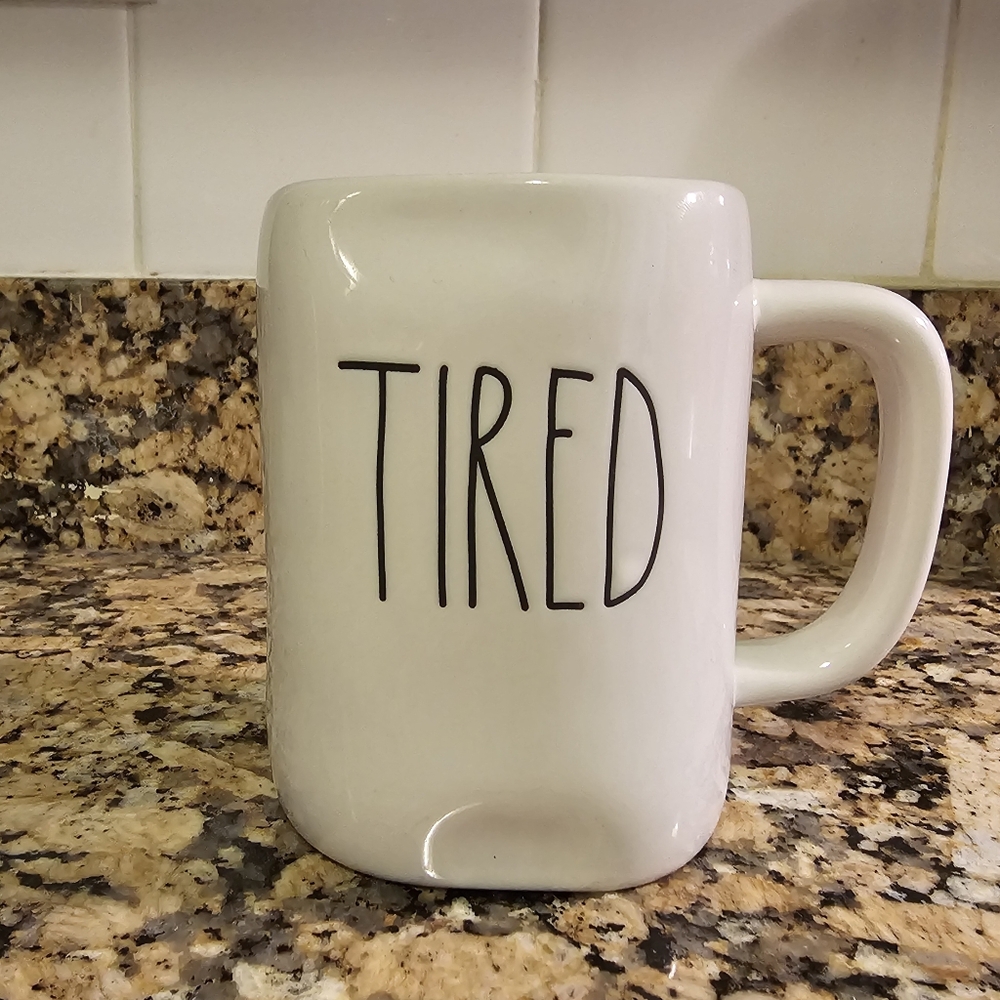 Rae Dunn TIRED mug NWOT